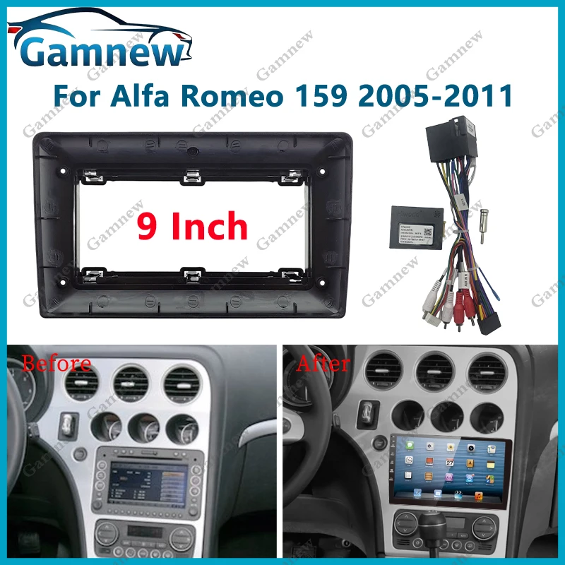 9 Inch Car Frame Fascia Adapter Canbus Box Decoder Android Radio Dash Fitting Panel Kit For ALFA ROMEO 159 Brera Spider (939)
9 Inch Car Frame Fascia Adapter Canbus Box Decoder Android Radio Dash Fitting Panel Kit For ALFA ROMEO 159 Brera Spider (939)