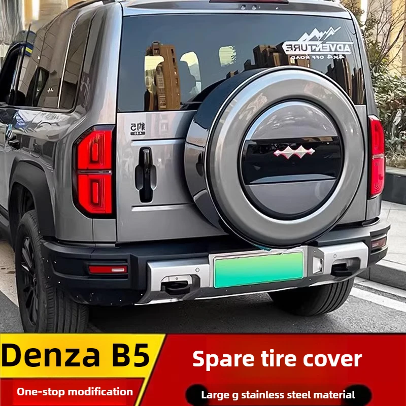 Suitable for Equation Leopard 5 Denza B5 spare tire cover stainless steel large G spare tire cover
Suitable for Equation Leopard 5 Denza B5 spare tire cover stainless steel large G spare tire cover