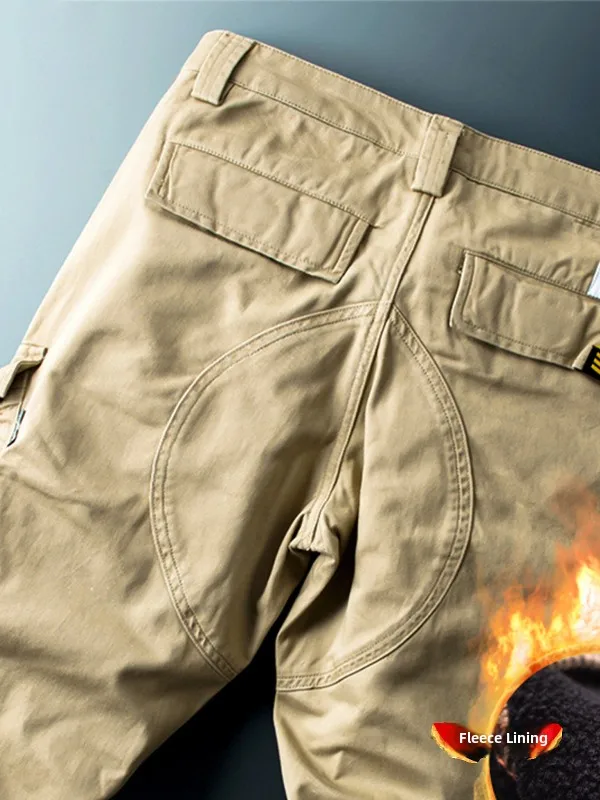 Yezoe Men's Workwear Pants Elastic Fce Lined Thiened Multi ket Loose Straight Leg Casual Trousers Faionable Winter
Yezoe Men's Workwear Pants Elastic Fce Lined Thiened Multi ket Loose Straight Leg Casual Trousers Faionable Winter