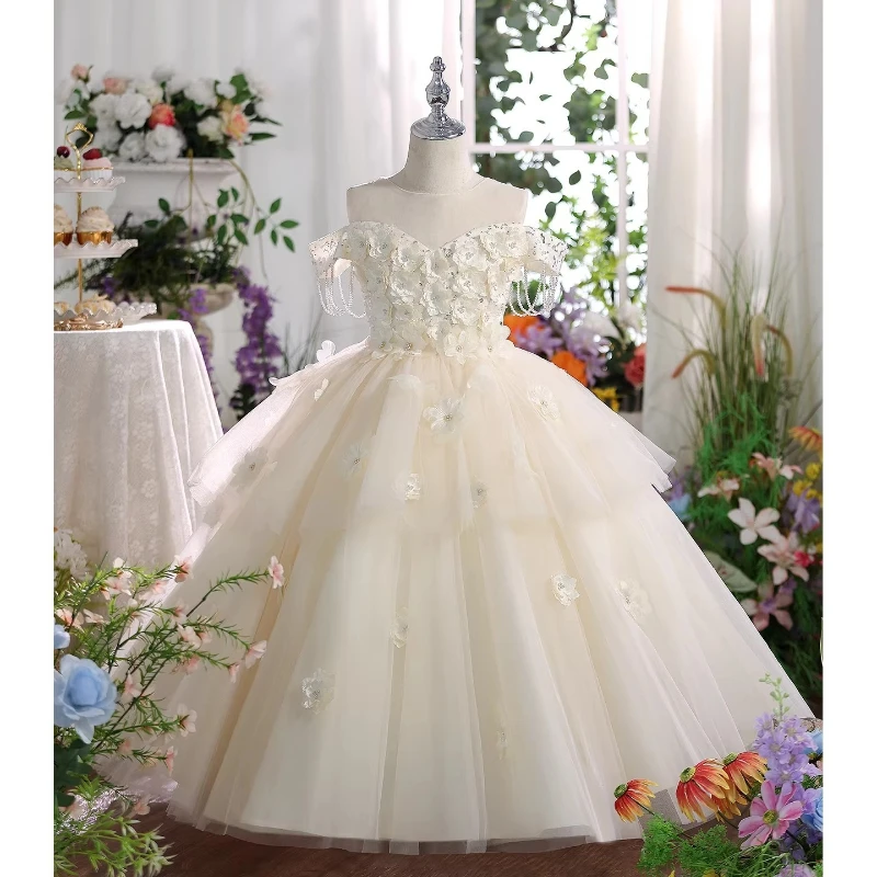 Girls Birthday Party Flower Girl Wedding Princess Dress Childrens Host Piano Performance Gown Pageant Formal Celebration Outfit
Girls Birthday Party Flower Girl Wedding Princess Dress Childrens Host Piano Performance Gown Pageant Formal Celebration Outfit