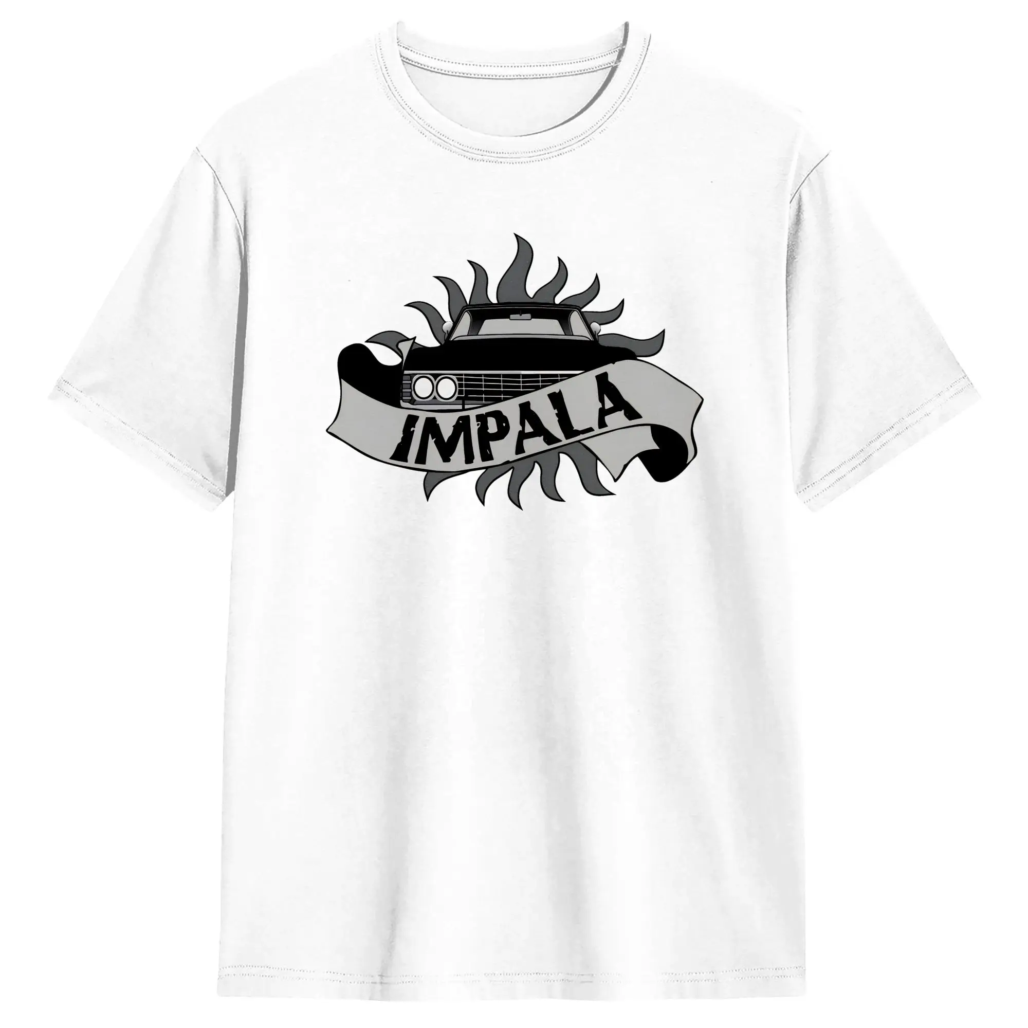 Impala Supernatural T-Shirts Men Awesome Pure Cotton Tee Shirt Crew Neck Short Sleeve T Shirts Plus Size Tops
Impala Supernatural T-Shirts Men Awesome Pure Cotton Tee Shirt Crew Neck Short Sleeve T Shirts Plus Size Tops