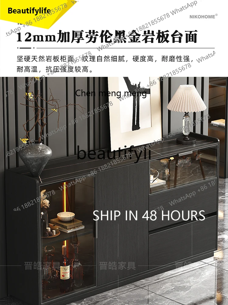 2003 Modern Minimalist Rock Plate Sideboard High-end Solid Wood Living Room Side Cabinet Against The Wall Tea Cabinet
2003 Modern Minimalist Rock Plate Sideboard High-end Solid Wood Living Room Side Cabinet Against The Wall Tea Cabinet