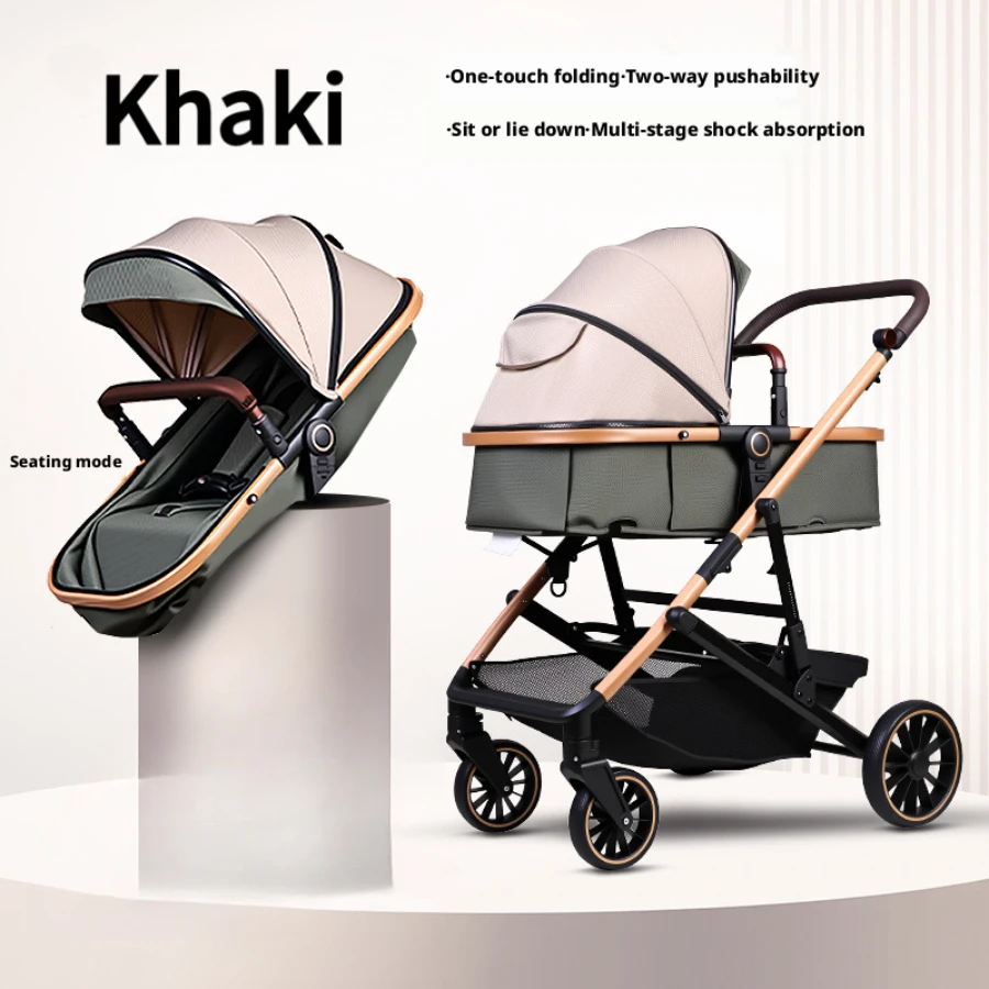 Multifunctional All-Terrain Baby Carriage,Four Spring Shock Absorption Stroller,Adjustable Seat Newborn Travel Pram
Multifunctional All-Terrain Baby Carriage,Four Spring Shock Absorption Stroller,Adjustable Seat Newborn Travel Pram