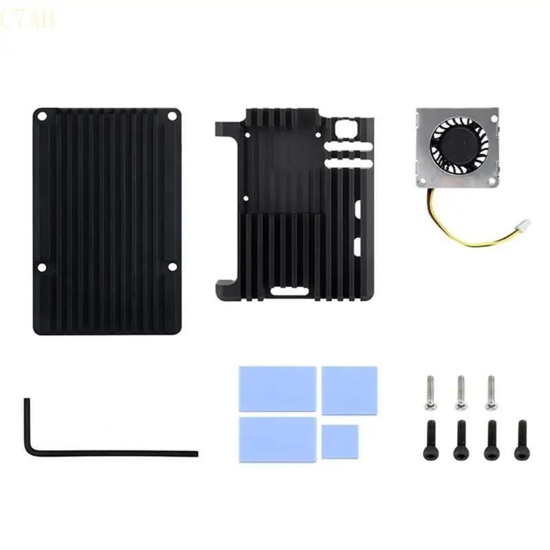 C7AB Effective Heat Dissipation Case with Efficient Cooling Fan for Raspberry 5 Fit,Easy to Install, Wide Compatibility
C7AB Effective Heat Dissipation Case with Efficient Cooling Fan for Raspberry 5 Fit,Easy to Install, Wide Compatibility