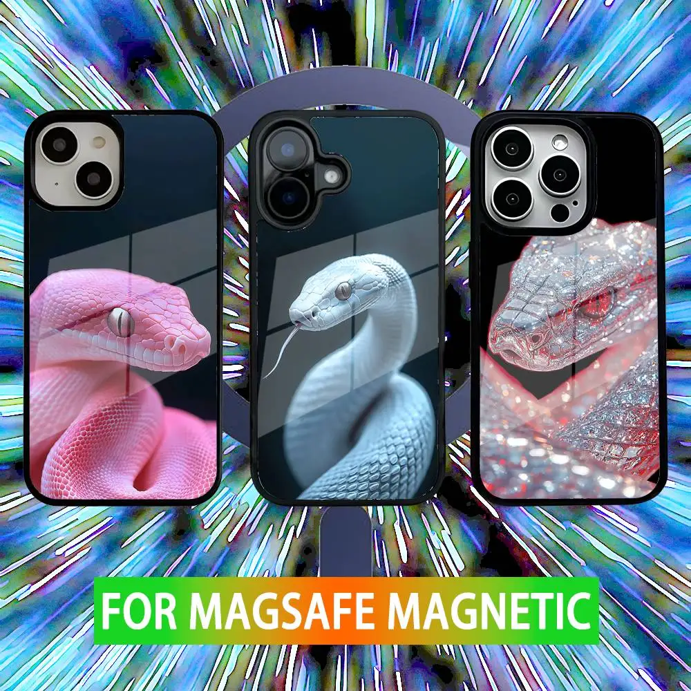 Luxury Colorful Snake Phone Case For iPhone 16,15,14,13,12,11,Pro,Max,Plus,Mini,SE New Magsafe Magnetic Wireless Charging
Luxury Colorful Snake Phone Case For iPhone 16,15,14,13,12,11,Pro,Max,Plus,Mini,SE New Magsafe Magnetic Wireless Charging