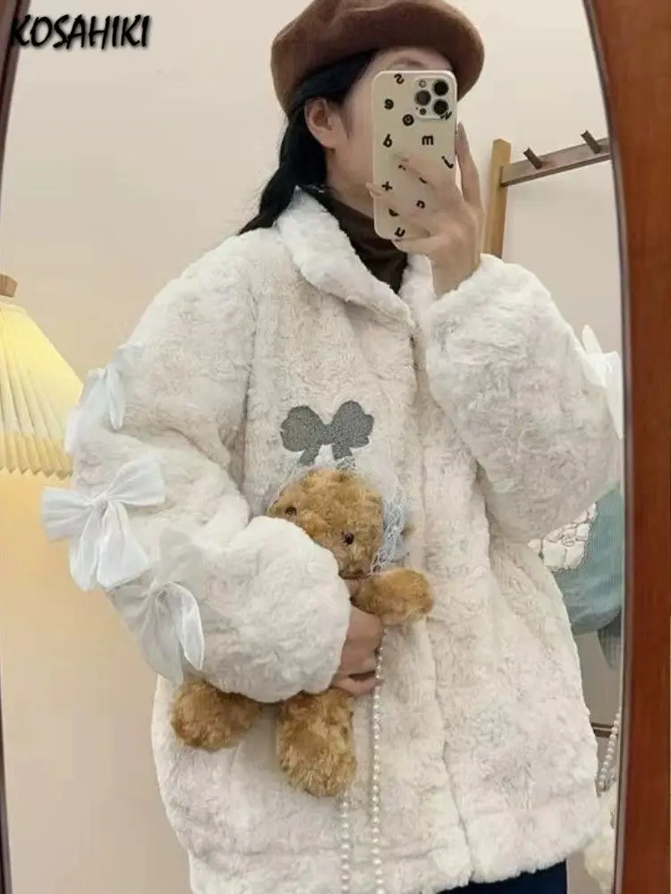 Y2k Aesthetic Preppy Kawaii Casual Jackets Loose Warm Grunge Fashion Kawaii Coats Japanese Sweet Bow Women Coat Fairy All Match
Y2k Aesthetic Preppy Kawaii Casual Jackets Loose Warm Grunge Fashion Kawaii Coats Japanese Sweet Bow Women Coat Fairy All Match