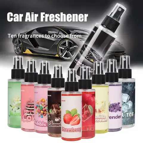 Auto Gemonteerde Geur Spray Auto Smaakstof Auto Lucht Hand Spray Parfum Langdurige Luchtverfrissers Auto Aromatherapie Auto Deodorant