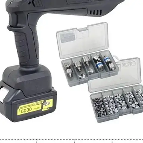 Automotive sheet metal rivet tool, automotive aluminum body rivet machine, self tapping hole, electric hydraulic rivet gun
Automotive sheet metal rivet tool, automotive aluminum body rivet machine, self tapping hole, electric hydraulic rivet gun
