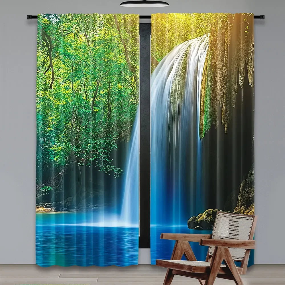 Thailand's tropical plants and jungles Print Drapes Room Darkening Window Curtains for Home Decor,Rod Pocket Blackout Curtains
Thailand's tropical plants and jungles Print Drapes Room Darkening Window Curtains for Home Decor,Rod Pocket Blackout Curtains