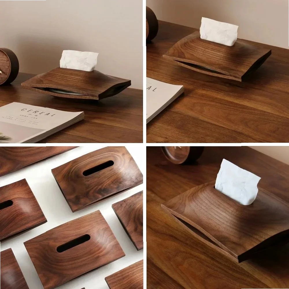 Solid Wood Tissue Box, Black Walnut Paper Holder for Living Room and Home Decor
Solid Wood Tissue Box, Black Walnut Paper Holder for Living Room and Home Decor