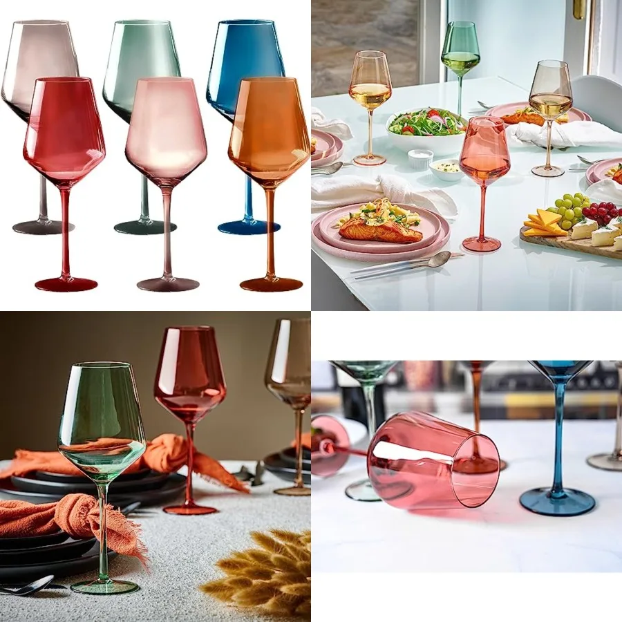 Colored Cordial Glasses Set of 6, 18oz Crystal Unique Fall Drinking Wine Glass Cups with Stem - Luxury Multi Color Glassware Gi
Colored Cordial Glasses Set of 6, 18oz Crystal Unique Fall Drinking Wine Glass Cups with Stem - Luxury Multi Color Glassware Gi