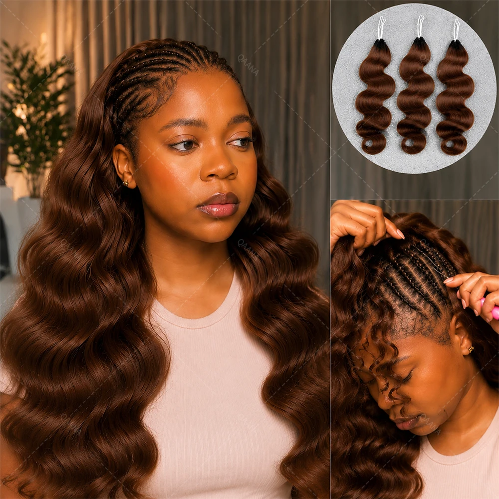 #4 Brown Body Wave Crochet Human Hair Extensions Miracle Knots Pre Looped Feather Crochet Hair Reusable Knotless Pre Separated Human Hair Bundles For Boho Braids Soft Natural Looking Lightweight Full Volume Daily Wear
#4 Brown Body Wave Crochet Human Hair Extensions Miracle Knots Pre Looped Feather Crochet Hair Reusable Knotless Pre Separated Human Hair Bundles For Boho Braids Soft Natural Looking Lightweight Full Volume Daily Wear