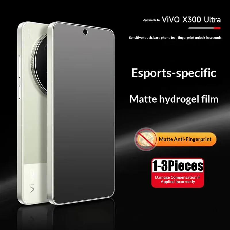 Матовая гидрогелевая пленка из 3 частей для vivo X300 Ultra, полное покрытие, прозрачная защитная пленка из ТПУ для vivo X300 Ultra, без стекла
Матовая гидрогелевая пленка из 3 частей для vivo X300 Ultra, полное покрытие, прозрачная защитная пленка из ТПУ для vivo X300 Ultra, без стекла