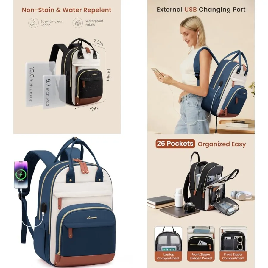 Backpack for Women, Laptop Backpack Women, Laptop Bag, School Backpacks, Fashion Travel Work Anti-theft Bag, Waterproof Busess
Backpack for Women, Laptop Backpack Women, Laptop Bag, School Backpacks, Fashion Travel Work Anti-theft Bag, Waterproof Busess