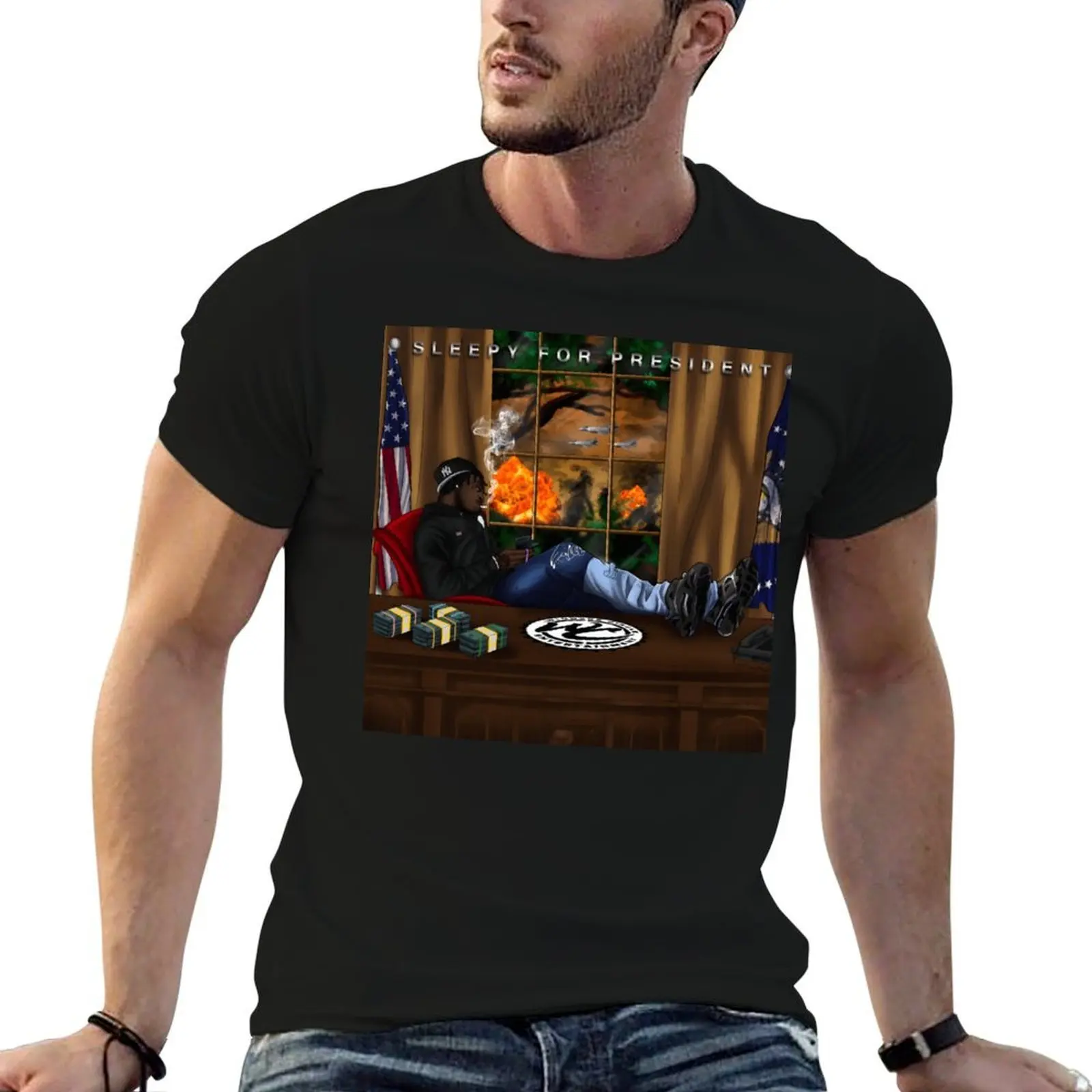Album presents: sleepy for president T-Shirt man t shirt summer anime t shirts for man t shirts for man slim fit T-shirt
Album presents: sleepy for president T-Shirt man t shirt summer anime t shirts for man t shirts for man slim fit T-shirt