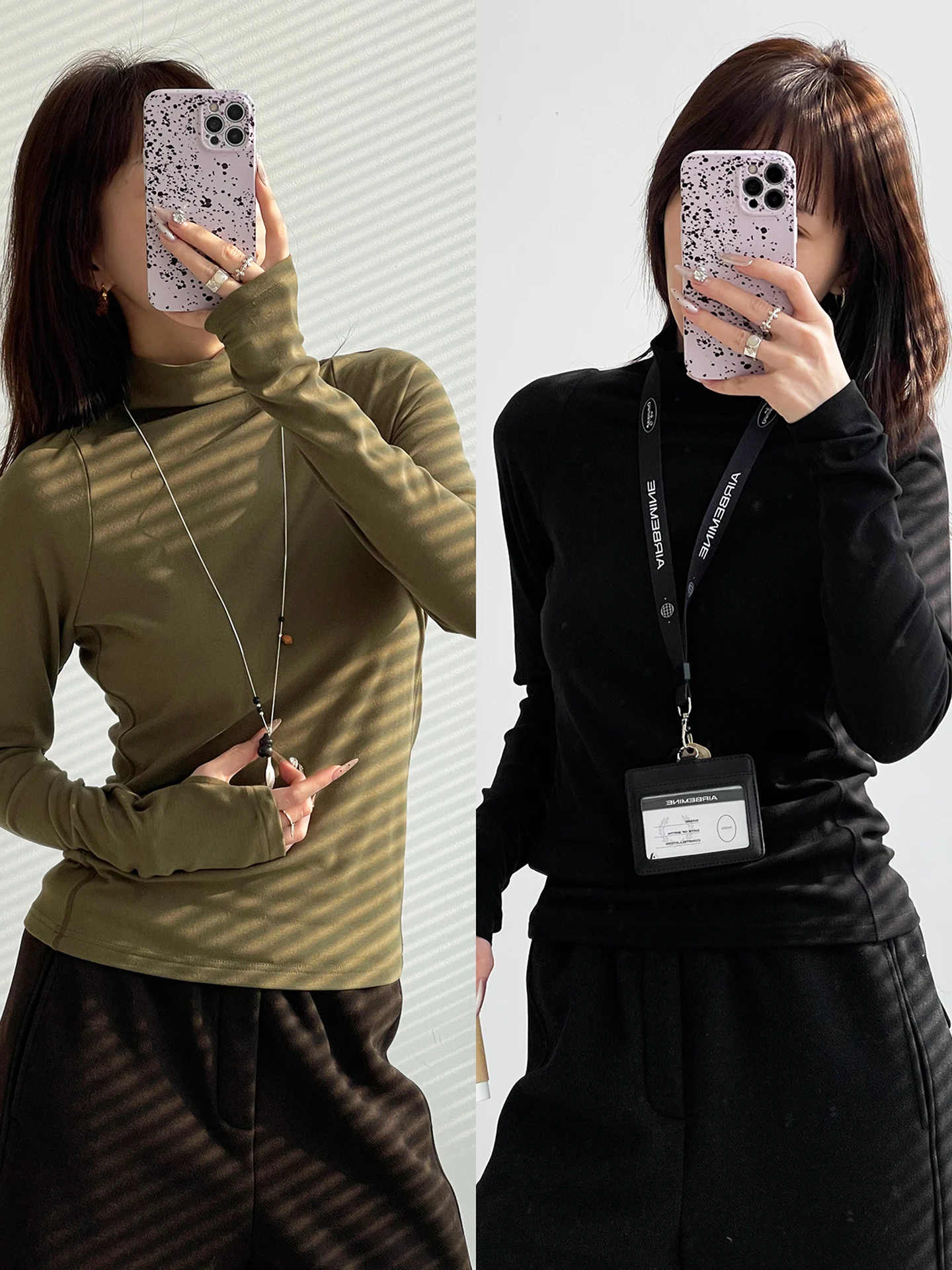 Дышащая футболка с длинным рукавом и высоким воротником из смесовой шерсти, приятная для кожи, для повседневной носки, с флисовым покрытием
Дышащая футболка с длинным рукавом и высоким воротником из смесовой шерсти, приятная для кожи, для повседневной носки, с флисовым покрытием