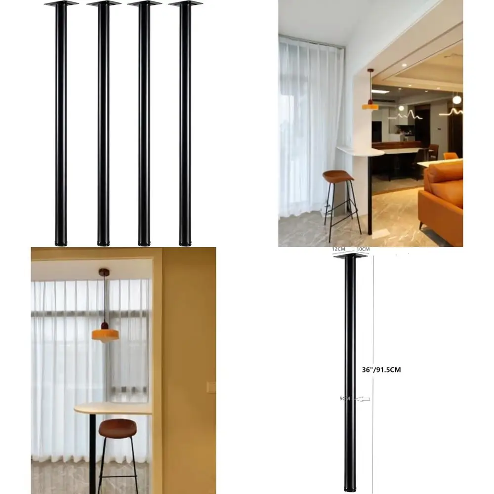 Adjustable Metal Desk Legs for Coffee, Dining, and Side Tables - DIY, Support Feet, Round Furniture Legs, Bar Legs, 36 Inch High
Adjustable Metal Desk Legs for Coffee, Dining, and Side Tables - DIY, Support Feet, Round Furniture Legs, Bar Legs, 36 Inch High