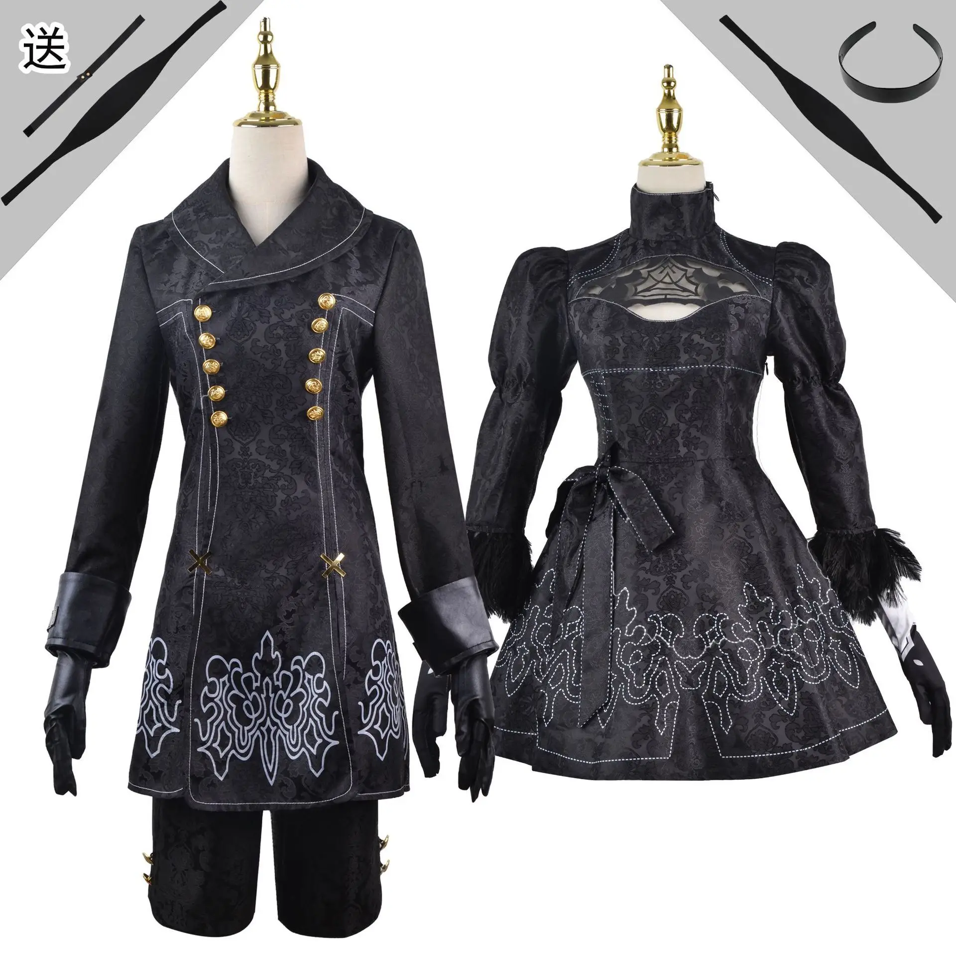 NieR: Automata cosplay outfits for female characters, 9S and 2B cosplay costumes, ACG clothing
NieR: Automata cosplay outfits for female characters, 9S and 2B cosplay costumes, ACG clothing