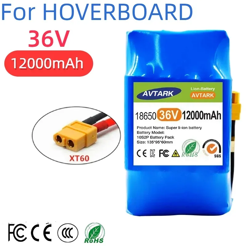 Original 36V rechargeable li-ion battery pack 12000mah 12AH li-ion cell for electric self balance scooter hoverboard unicycle
Original 36V rechargeable li-ion battery pack 12000mah 12AH li-ion cell for electric self balance scooter hoverboard unicycle