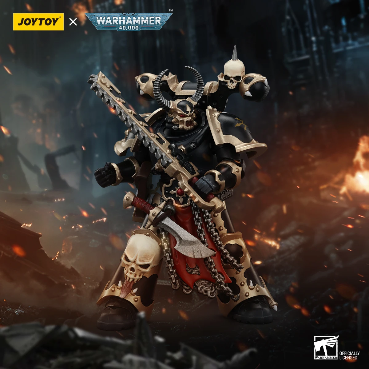 JOYTOY 1/18 Action Figure Warhammer 40K Chaos Space Marines Black Legion Chosen with Combi-melta and chainsword Collectible Toys
JOYTOY 1/18 Action Figure Warhammer 40K Chaos Space Marines Black Legion Chosen with Combi-melta and chainsword Collectible Toys