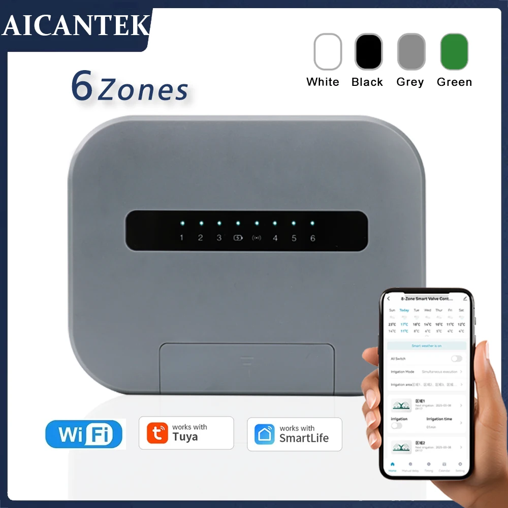 6-станция Tuya Wi-Fi Крытый интеллектуальный спринклерный контроллер Система орошения Пульт дистанционного управления по телефону работает с Smartlife EU Plug
6-станция Tuya Wi-Fi Крытый интеллектуальный спринклерный контроллер Система орошения Пульт дистанционного управления по телефону работает с Smartlife EU Plug