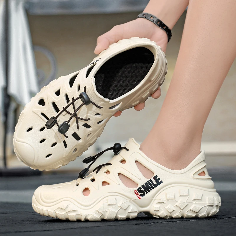 ELUVA Men's Outdoor Beach Hiking Sandals Closed Toe EVA Lightweight Water Shoes Anti-Slip Comfortable Sports Sandals for Men 
ELUVA Men's Outdoor Beach Hiking Sandals Closed Toe EVA Lightweight Water Shoes Anti-Slip Comfortable Sports Sandals for Men