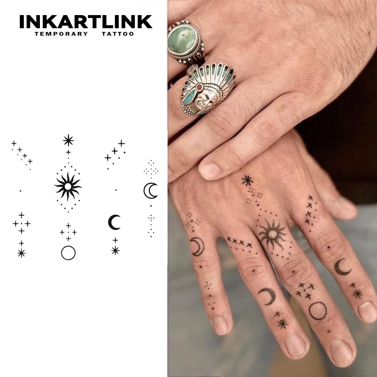 Star, Moon and Starry Constellation Temporary Tattoo, Lasts To 15 Days New Technology Magic Waterproof Semi Permanent Sticker, F
Star, Moon and Starry Constellation Temporary Tattoo, Lasts To 15 Days New Technology Magic Waterproof Semi Permanent Sticker, F