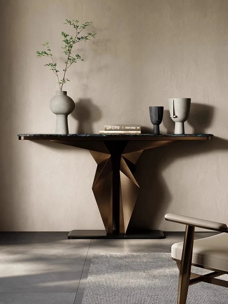 Sapphire natural marble entrance table Household entrance door against the wall Luxury stone entrance table
Sapphire natural marble entrance table Household entrance door against the wall Luxury stone entrance table