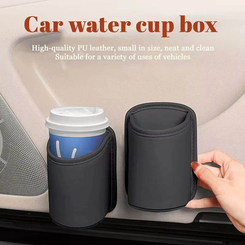 Car Seat Back Cup Holder Reinforced PU Leather Drink Holder for Car Door Console Back Clip Design Water Cup Box Organizer Pocket
Car Seat Back Cup Holder Reinforced PU Leather Drink Holder for Car Door Console Back Clip Design Water Cup Box Organizer Pocket