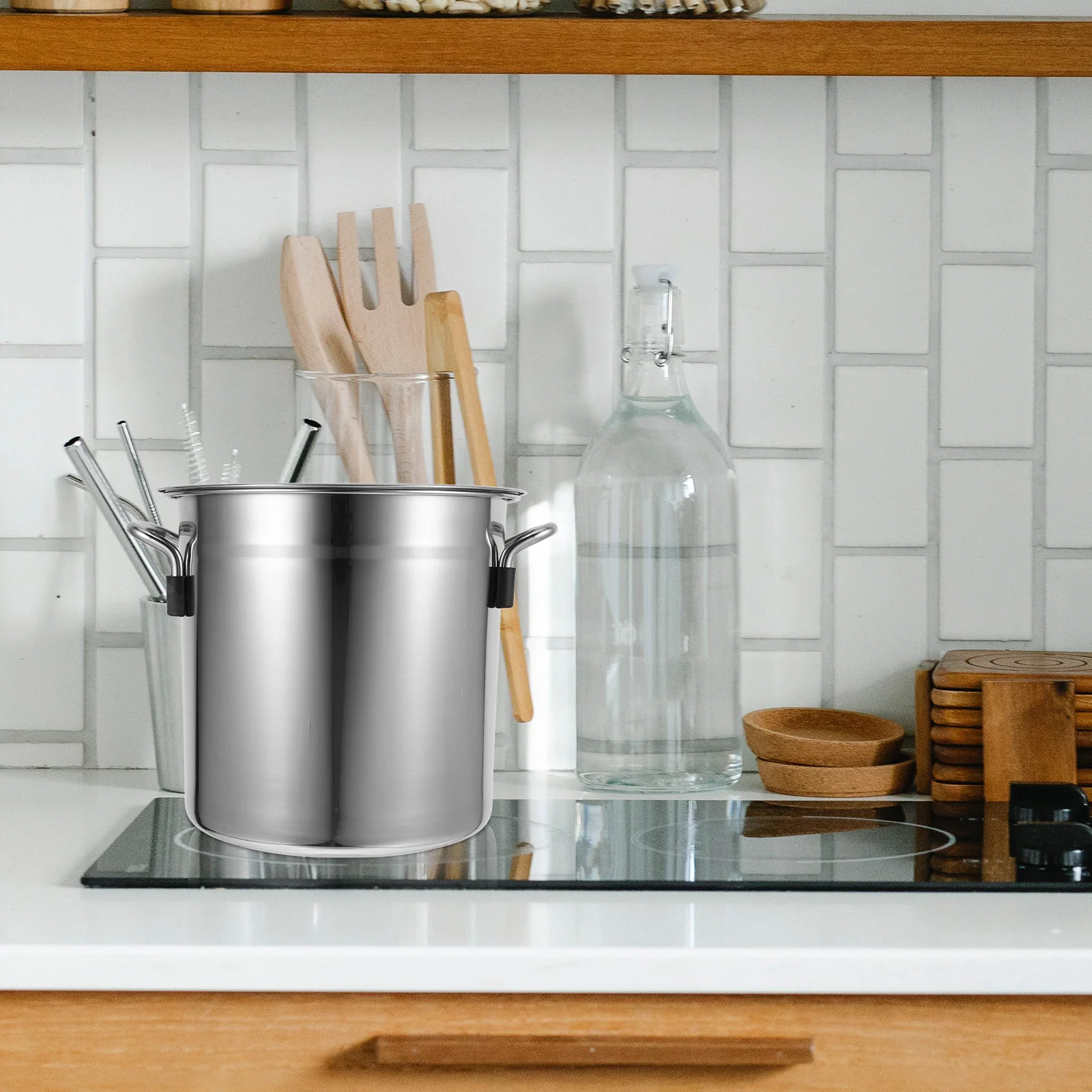 1pcs Large Capacity Stainless Steel Soup Dual Handle Deep Stew Pot For Induction Gas Stoves Anti-Overflow Anti-Stick Efficient
1pcs Large Capacity Stainless Steel Soup Dual Handle Deep Stew Pot For Induction Gas Stoves Anti-Overflow Anti-Stick Efficient