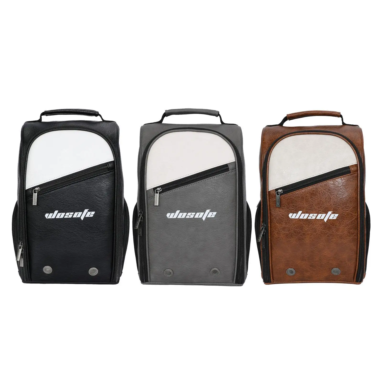 Golf Shoe Bag Zippered Shoe Carrier Bag Large Capacity Gift for Golfer Organizer PU Sports Shoe Bag for Outdoor Gym Travel
Golf Shoe Bag Zippered Shoe Carrier Bag Large Capacity Gift for Golfer Organizer PU Sports Shoe Bag for Outdoor Gym Travel