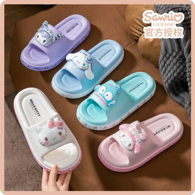 Kawaii Hello Kitty My Melody Kuromi Cartoon EVA Slippers Summer Anime Sanrio Girly Heart Cute Parent-Child Home Slippers
Kawaii Hello Kitty My Melody Kuromi Cartoon EVA Slippers Summer Anime Sanrio Girly Heart Cute Parent-Child Home Slippers