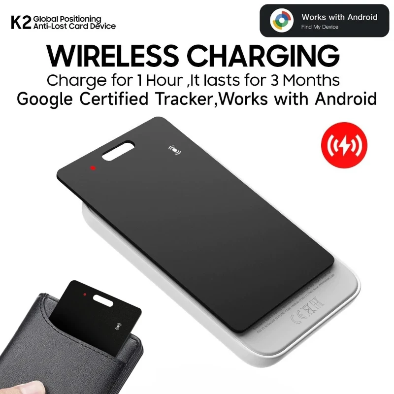 GPS Tracker for Android Phones, Wireless Charging Waterproof Location Finder, Wallet Tracker Card Compatible with Google
GPS Tracker for Android Phones, Wireless Charging Waterproof Location Finder, Wallet Tracker Card Compatible with Google