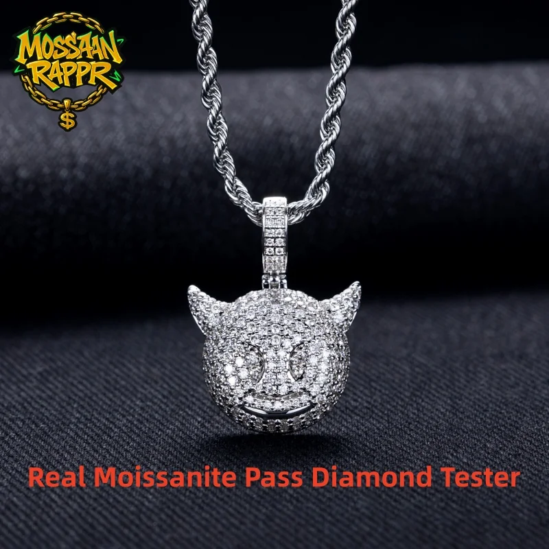 MossanRappr 2,47 карата Муассанит Iced Out Demon Evil Подвеска 14 К Позолоченное Ожерелье в стиле хип-хоп Панк Уличные украшения для мужчин и женщин 
MossanRappr 2,47 карата Муассанит Iced Out Demon Evil Подвеска 14 К Позолоченное Ожерелье в стиле хип-хоп Панк Уличные украшения для мужчин и женщин