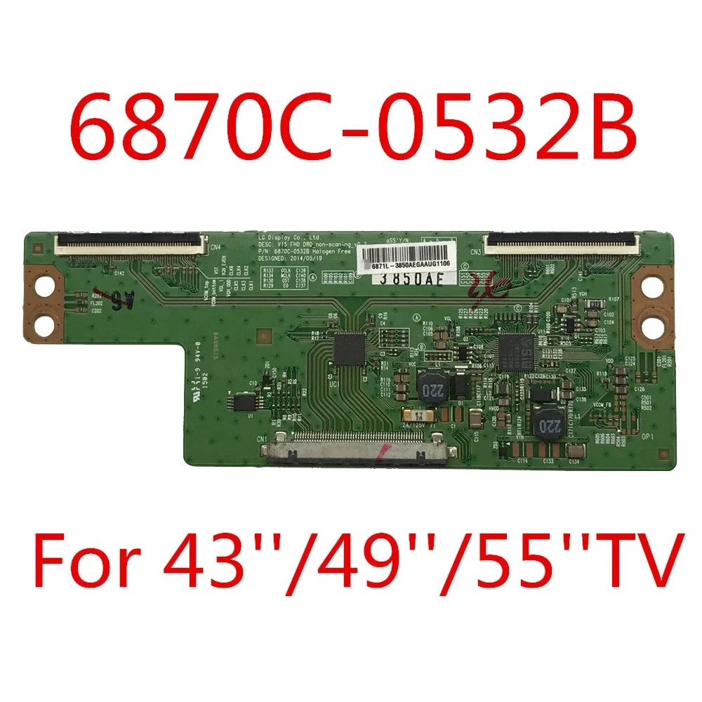 6870C-0532A/B/C Оригинальная материнская плата T-con для телевизора 43 дюйма, 49 дюймов, 55 дюймов
6870C-0532A/B/C Оригинальная материнская плата T-con для телевизора 43 дюйма, 49 дюймов, 55 дюймов