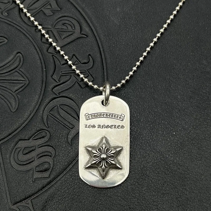 S925 sterling silver punk hip hop retro tag hexagram necklace tag vine totem sweater chain
S925 sterling silver punk hip hop retro tag hexagram necklace tag vine totem sweater chain
