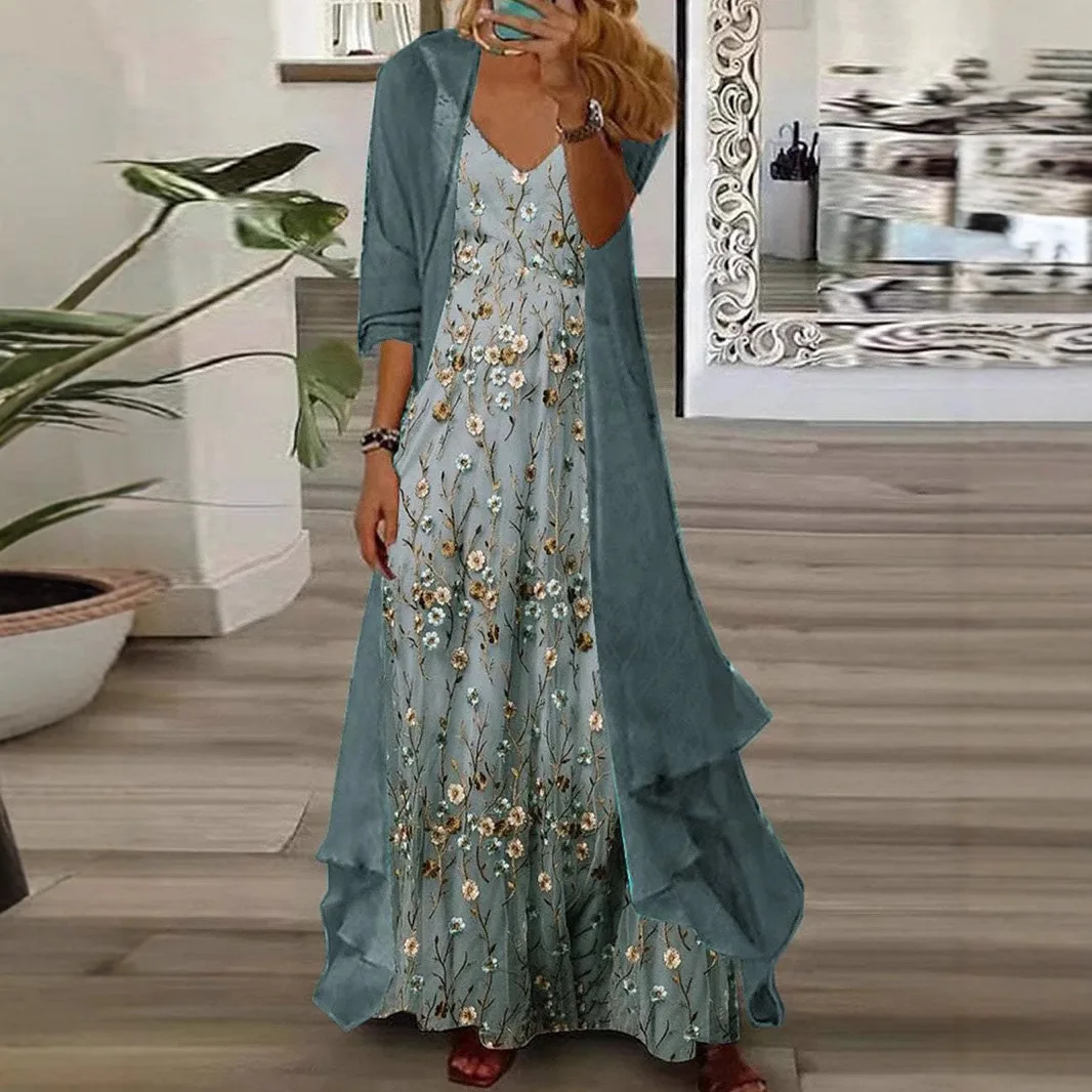 Skirt set, new women's clothing, elegant temperament, embroidery process, retro dress, fashionable, simple and versatile, high-e
Skirt set, new women's clothing, elegant temperament, embroidery process, retro dress, fashionable, simple and versatile, high-e
