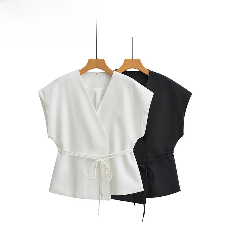 ZBZA Spring New Women's Faion Design Linen Blend Double-breasted Vest Comfortable Fit V-ne Svel Regular Length
ZBZA Spring New Women's Faion Design Linen Blend Double-breasted Vest Comfortable Fit V-ne Svel Regular Length