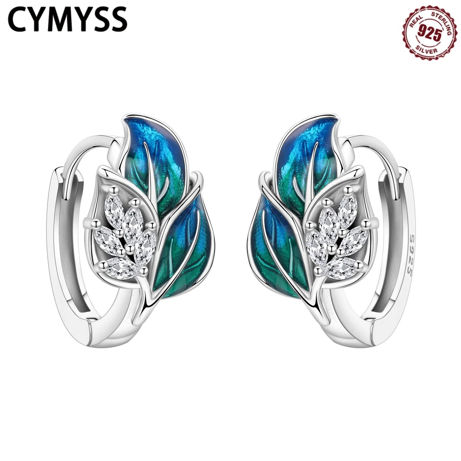 CYMYSS 2025 New S925 Sterling Silver Flower Plant Leaf Hoops Earrings Boutique Birthday Party Gift Women's Jewellery
CYMYSS 2025 New S925 Sterling Silver Flower Plant Leaf Hoops Earrings Boutique Birthday Party Gift Women's Jewellery