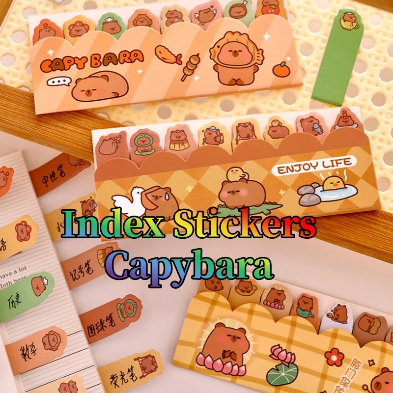 Easy Tear-Off Cartoon Capybara Sticky Notes for Students, 120/480 Sheets Self-Adhesive Index Stickers Panda Stationery
Easy Tear-Off Cartoon Capybara Sticky Notes for Students, 120/480 Sheets Self-Adhesive Index Stickers Panda Stationery