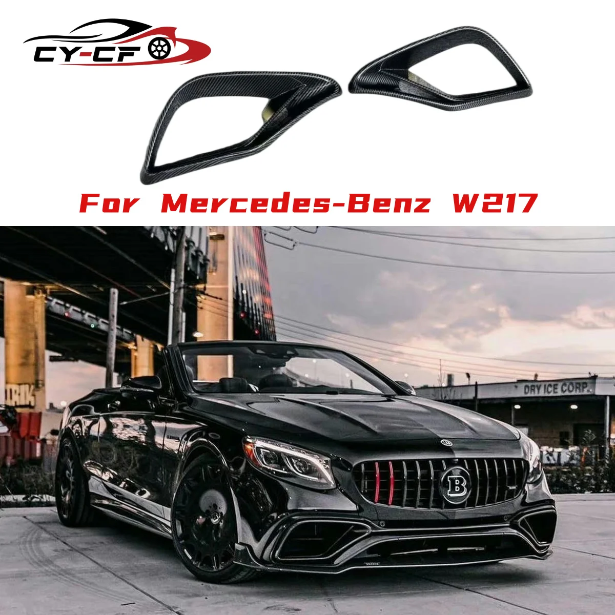 For W217 Car B Style Front Bumper Air Vent Decoration Spoiler Body Kits for C
For W217 Car B Style Front Bumper Air Vent Decoration Spoiler Body Kits for C