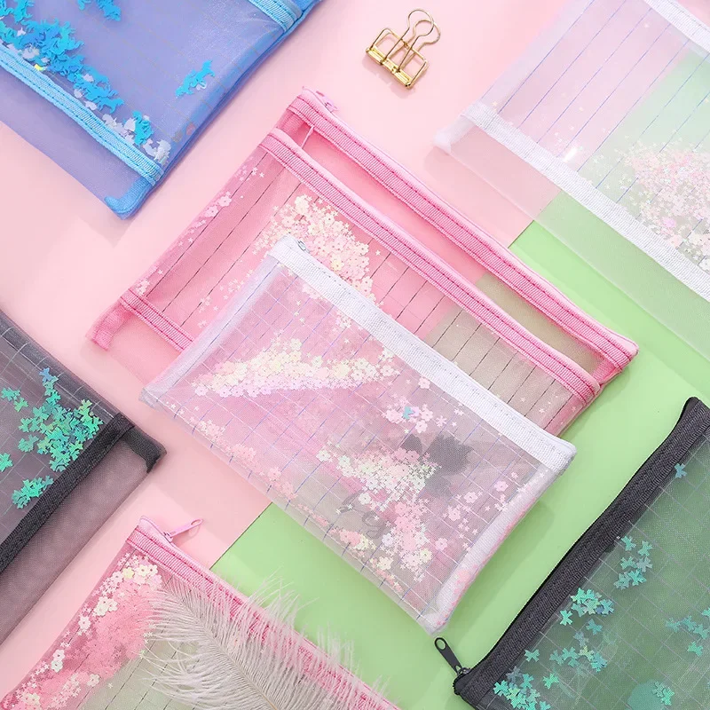 Creative Transparent PVC Mesh Square Portable Document Storage Bags School Office Stationery File Bag
Creative Transparent PVC Mesh Square Portable Document Storage Bags School Office Stationery File Bag