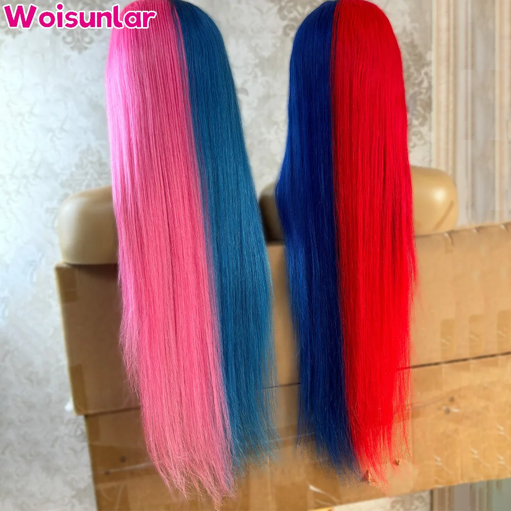 Dark Red and Blue Front Lace wigs human hair 13X4 Transparent Lace Straight blue and pink Human Hair For Women Human Hair 100%
Dark Red and Blue Front Lace wigs human hair 13X4 Transparent Lace Straight blue and pink Human Hair For Women Human Hair 100%