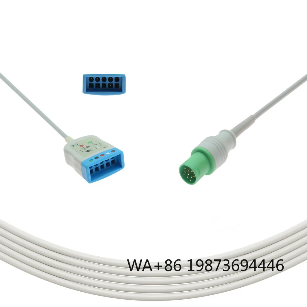 Compatible with GE SCP 900 Trunk Cable 5 Leads AHA Standard Connection Cable for Hospital Medical Monitoring Equipment
Compatible with GE SCP 900 Trunk Cable 5 Leads AHA Standard Connection Cable for Hospital Medical Monitoring Equipment