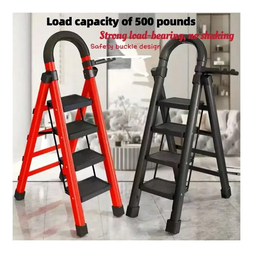 HeavyDuty 3 Step Portable Folding Ladder, 500 Lbs Weight Capacity, Durable Folding Ladder With NonSlip Steps, Lightw
HeavyDuty 3 Step Portable Folding Ladder, 500 Lbs Weight Capacity, Durable Folding Ladder With NonSlip Steps, Lightw