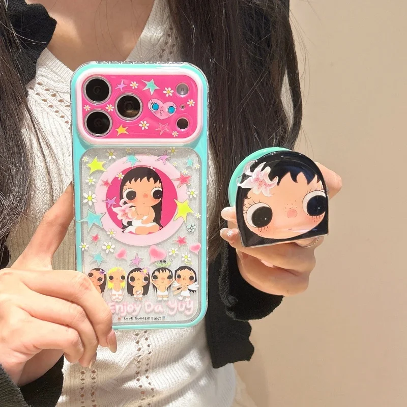 Clear Glitter Flower Girl Star Magnetic Phone Case For iPhone 17 Pro 16 15 Pro Max Cover with Stand For Magsafe Protective Cases
Clear Glitter Flower Girl Star Magnetic Phone Case For iPhone 17 Pro 16 15 Pro Max Cover with Stand For Magsafe Protective Cases