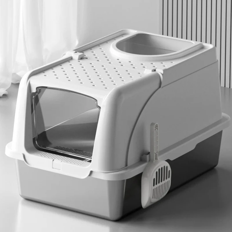 Large Stainless Steel Cat Litter Box -Top-Entry Design for Maine Coon & Ragdoll Anti-Splash Odor Control, Extra-Wide, Easy-Clean
Large Stainless Steel Cat Litter Box -Top-Entry Design for Maine Coon & Ragdoll Anti-Splash Odor Control, Extra-Wide, Easy-Clean