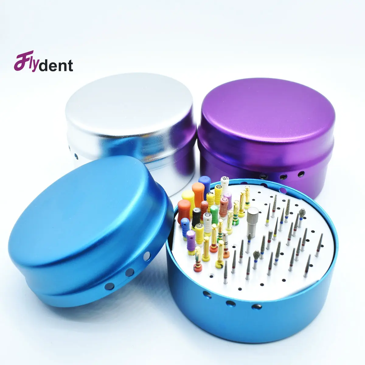 Dental Round 72-Well Metal Sterilization Box High-Speed Handpiece Holder Enlargement Files Root Canal Files Dental Bur Box
Dental Round 72-Well Metal Sterilization Box High-Speed Handpiece Holder Enlargement Files Root Canal Files Dental Bur Box