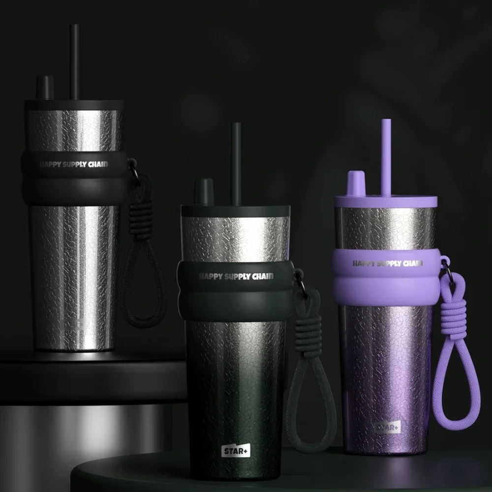 Portable Stainless Steel Thermal Water Bottle 710ml with Straw Coffee Cup Keep Cold and Hot Vacuum Flasks Student
Portable Stainless Steel Thermal Water Bottle 710ml with Straw Coffee Cup Keep Cold and Hot Vacuum Flasks Student