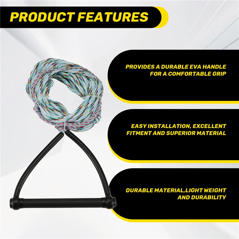 ABHS-Water Ski Rope 23M Ski Rope With Wakeboard Style Grip Surfing Tow Line Leash Cord For Wakeboard Kneeboard Surfing
ABHS-Water Ski Rope 23M Ski Rope With Wakeboard Style Grip Surfing Tow Line Leash Cord For Wakeboard Kneeboard Surfing